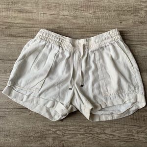 Old Navy Off White Lounge Shorts With Drawstring